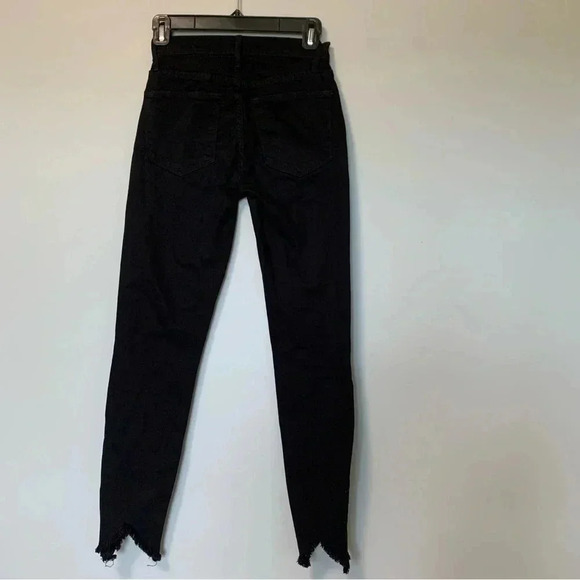 Frame le high skinny  hem black jeans - Picture 4 of 6